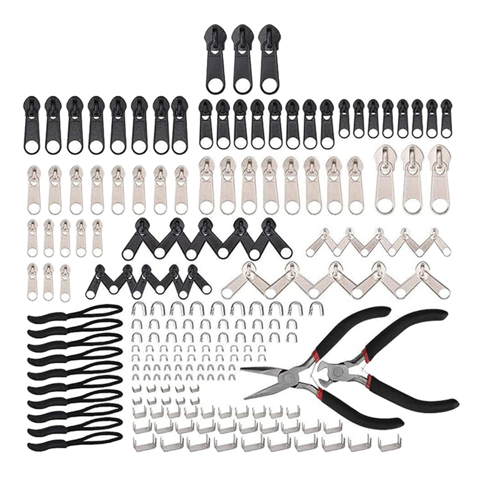 Bothyi - 197 Uds Kits De Reparación De Cremalleras Tirador De Cremallera De Fijación Manual Para Bolsos Chaquetas Ropa