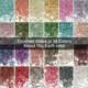 thumbnail image 5 of 24 colores de vidrio triturado para manualidades y arte de resina con brillo, piezas de vidrio roto, 5 of 7