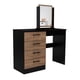 thumbnail image 2 of Mueble De Tocador Kaia 4 Cajones Wengue Y Miel Con Silla 126x100x42 Cm, 2 of 3