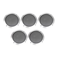 Magideal - 5 Cubiertas Para Rejilla De Altavoz De 2 Pulgadas, Rejillas De Subwoofer, Redondas, Prácticas Mallas Metálicas Decorativas Para Bricolaje Profesional