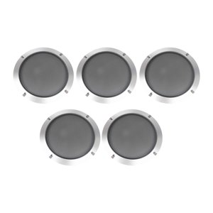Magideal - 5 Cubiertas Para Rejilla De Altavoz De 2 Pulgadas, Rejillas De Subwoofer, Redondas, Prácticas Mallas Metálicas Decorativas Para Bricolaje Profesional