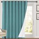 thumbnail image 1 of Cortinas opacas PrincDeco azul turquesa para puertas corredizas de vidrio, 1 of 7