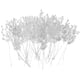 thumbnail image 2 of 50x Ramo De Flores Artificiales Con Perlas De Acrílico De Cristal 15 Cm Blanco, 2 of 3