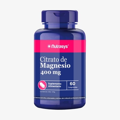 Suplemento Citrato De Magnesio 400 Mg 60 Un Vitaenergy