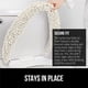 thumbnail image 3 of Tapa de inodoro GORILLA GRIP Soft Chenille Ivory Cream, 3 of 9