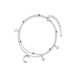 thumbnail image 2 of Pulsera Plata 925 Estrellas Luna Dama Mujer Elegante Regalo, 2 of 4