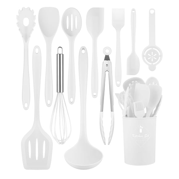 Juego de Utensilios de Cocina Pranski de 12 Piezas de Silicona