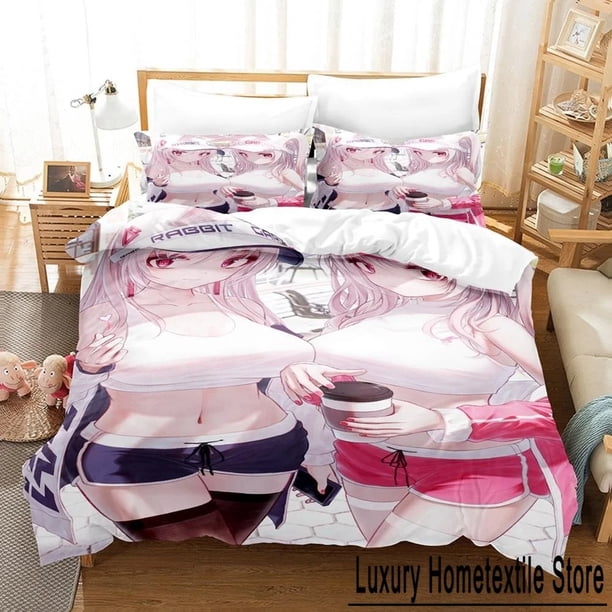 Kawaii Girls Tsumi no hahen Bedding Set Bed Set Aldult Kid Bedroom Duvet cover Sets Bed Sheets