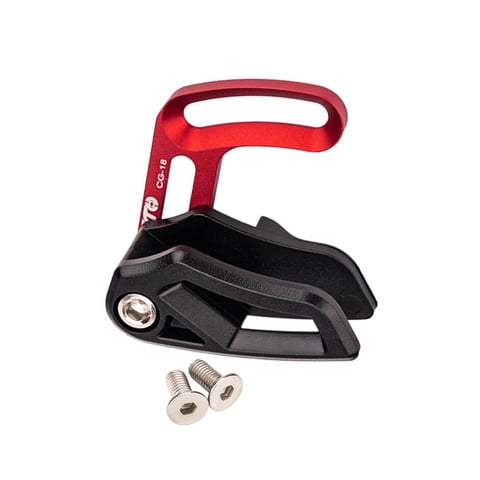 Ioensy - Guía De Cadena De Bicicleta De Montaña, Tensor De Cadena De Bicicleta De Nailon, Protector De Plato Rojo