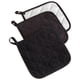 thumbnail image 1 of Colección Potholder DII Basic Terry, 100% algodón negro, 3 piezas, 1 of 9
