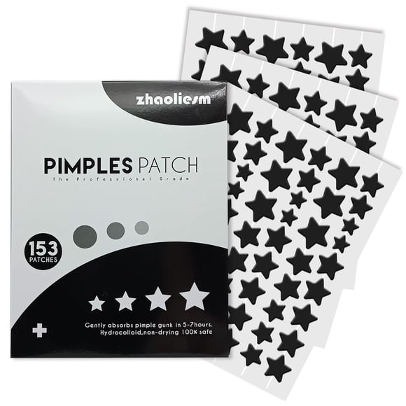 Parche para acné ZHAOLIESM 153 unidades - Forma de estrella