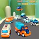 thumbnail image 4 of Juego de coches de juguete Forty4, paquete de 9 con camión de transporte grande y 8 coches, 4 of 8