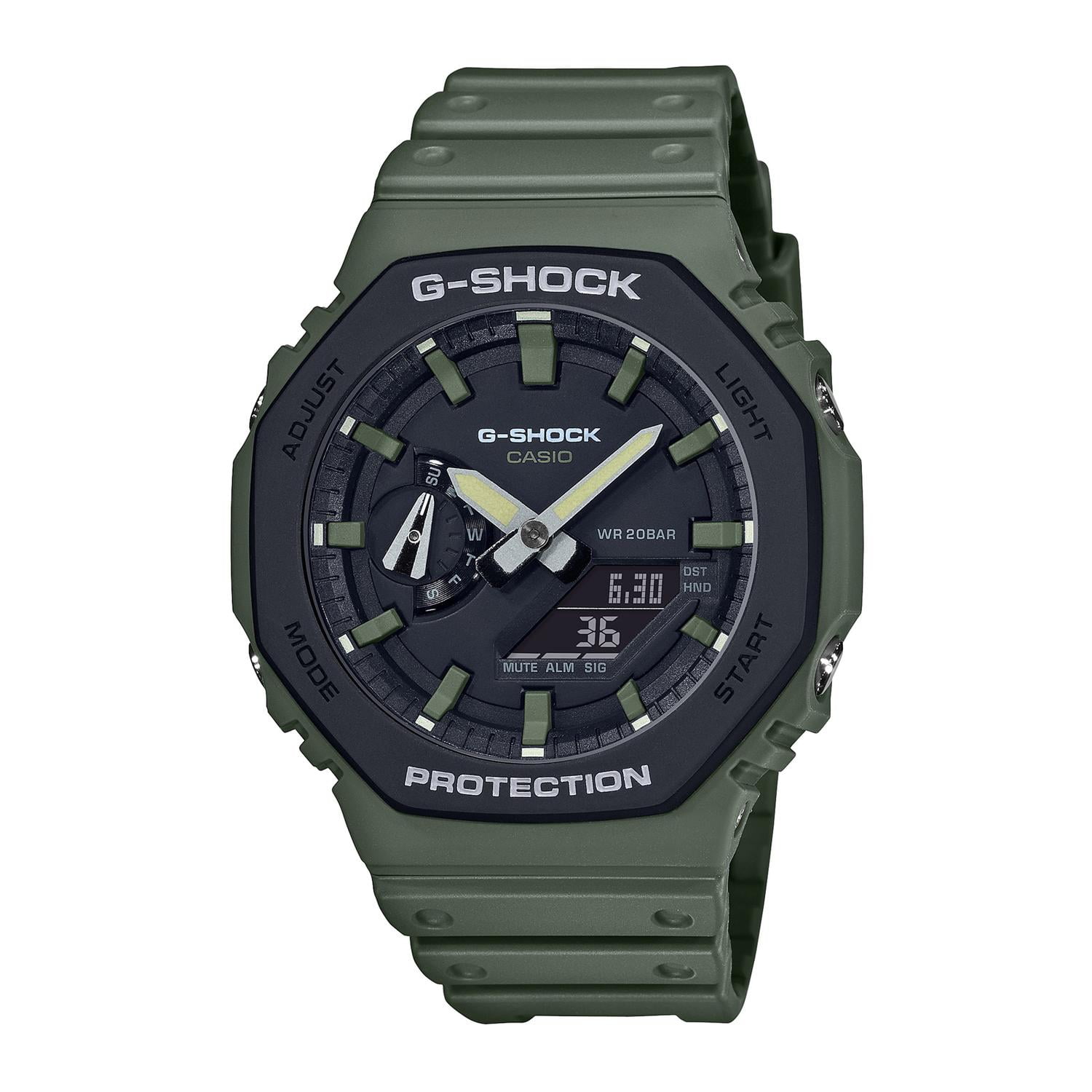 Reloj G-shock Ga-2110su-3adr Carbono/resina Hombre Verde Verde
