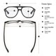 thumbnail image 3 of Lentes de Lectura CADDIS RCA Negro Brillante Aumento 3.5, 3 of 6