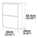 thumbnail image 3 of Zapatero Blanco 60x24x85cm, 3 of 5