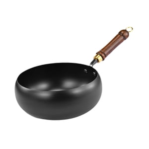 Magideal - 11 -Coll -Wok Pan, Wok Chino, Utensilios De Cocina De Mango De Madera, Gas, Sartén Hirviendo Freír Flachtboden Para El Restaurante Küchenhotel Haushau Sin Tapa