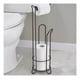 thumbnail image 1 of Soporte De Papel Higiénico Confort Pedestal Organizador Baño Negro, 1 of 2