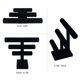 thumbnail image 5 of Expositor de Pulseras ByKen Jewelry en Terciopelo Negro de 3 Niveles, 5 of 6