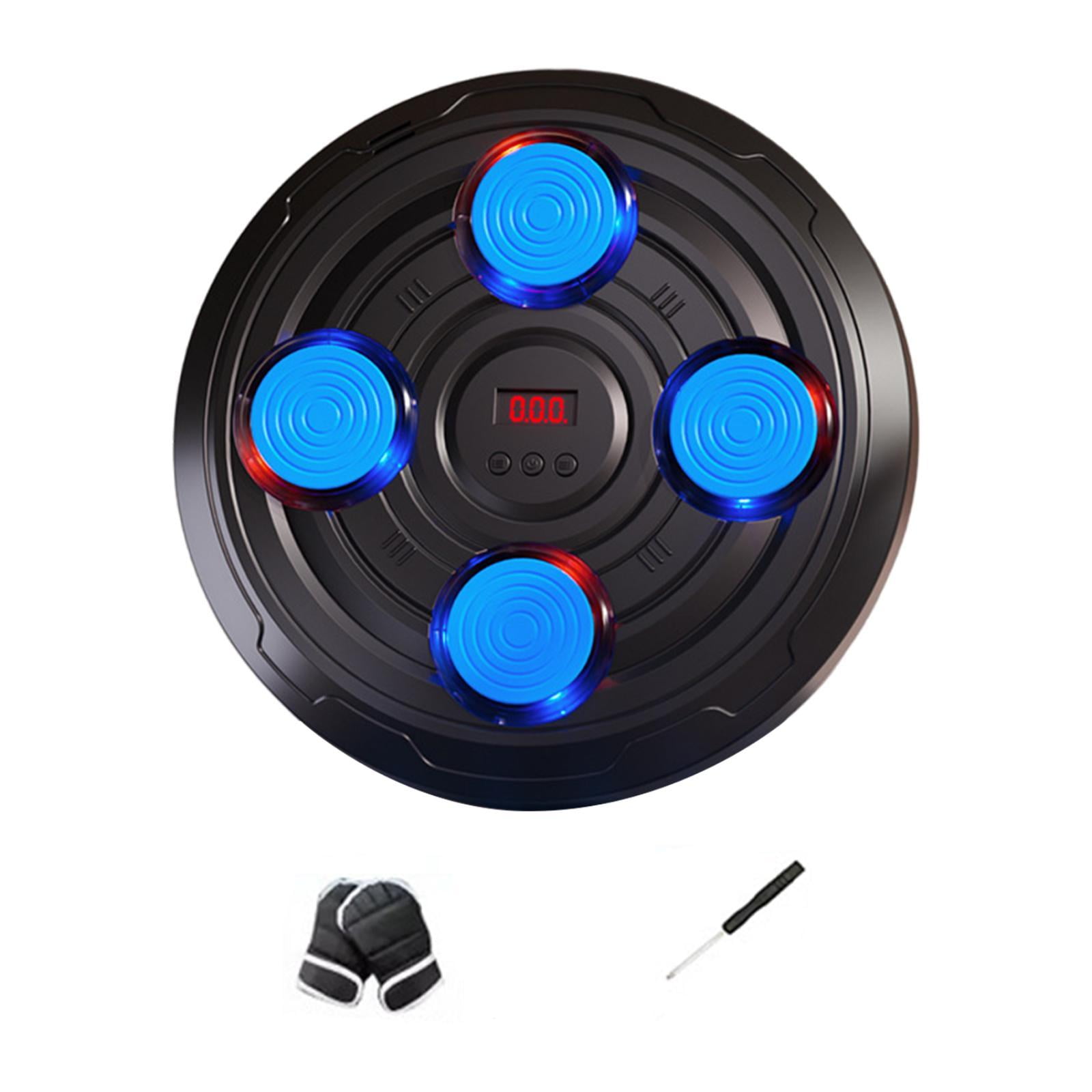 Ioensy - Máquina De Boxeo Inteligente, Equipo De Pared Con Objetivo Para Deportes, Kárate, Kickboxing, Azul, 4 Objetivos