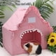 thumbnail image 4 of Tienda para conejitos Copfeu 35x25x38 cm Casa de hámster rosa, 4 of 9