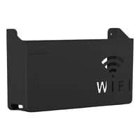 Magideal - Estante Para Enrutador, Montado En La Pared, Multifunción, De Plástico, Con Soporte Para Cables, Organizador Para Control Remoto, Decoración Del Hogar , Negro Nuevo Negro