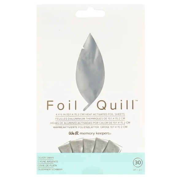 Pack De Foil Quill 4 X 6 - 30 Hojas Plateado American Craft