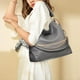 thumbnail image 3 of Bolso de mano Dasein de piel vegana con strass Hobo Tote gris, 3 of 3