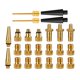 thumbnail image 3 of ADAPTADOR DE LATóN PRESTA SCHRADER VáLVULA DE BICICLETA CONVERTIDOR BOMBA DE BICICLETA 24pcs Set 2, 3 of 5