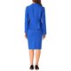 thumbnail image 3 of INSPIRE CHIC Conjunto de Traje de Falda de 2 Piezas para Mujer Regreso a Clases Traje de Maestra Conjunto de Blazer Peplum Falda Lápiz de Cintura Alta Traje de Trabajo Azul Real XL, 3 of 6