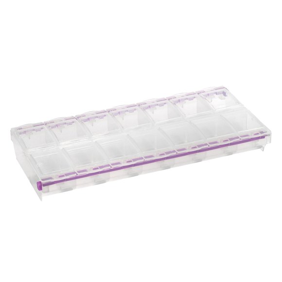 Organizador de Cuentas CRAFT MATES 2XL de 14 Compartimentos Transparentes