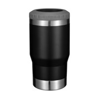 Bothyi - Enfriador De Latas Aislado De Doble Pared De Acero Inoxidable De 420 Ml Para Fiestas, Gimnasios En Casa, Negro
