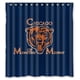 thumbnail image 1 of Cortina de ducha con diseño de los Chicago Bears, juego de cortinas de baño con ganchos, tamaño 66 x 72 pulgadas, 1 of 3