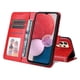thumbnail image 2 of Funda tipo cartera FOXDOCK para Samsung Galaxy A13 4G , diseño girasol en relieve, cuero PU, cierre magnético, soporte y tarjetero, 2 of 5