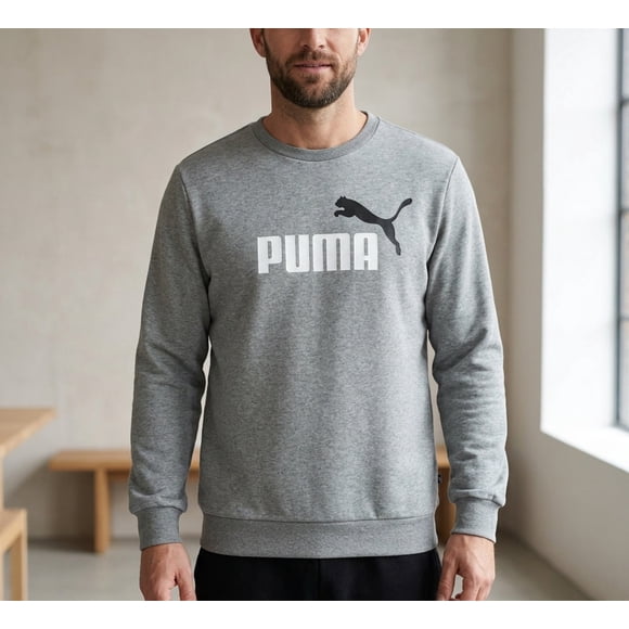 Polerón Puma ESS 2 Color No. 1 Logo Crew 68470903 Gris S