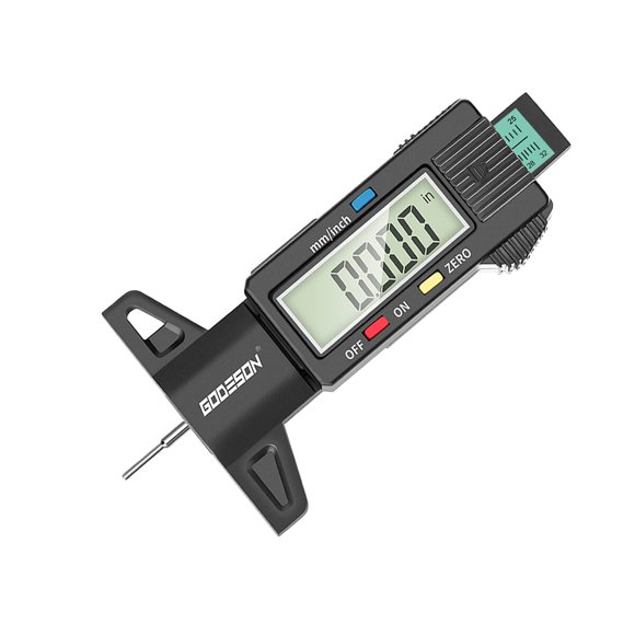 Medidor de profundidad de neumáticos GODESON DTG021 de 1 pulgada