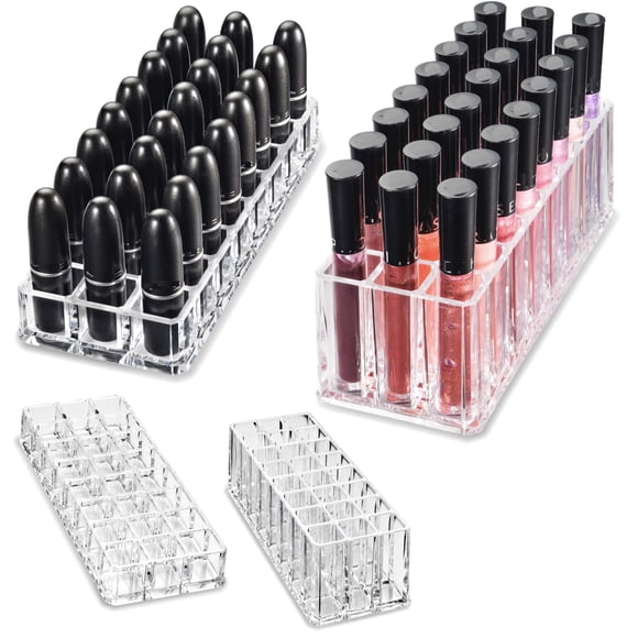 Organizador de cosméticos ByAlegory Lipstick & Lip Gloss, 48 unidades, transparente