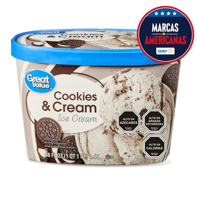 Helado Cookies & Cream Pote 1,4 L Great Value