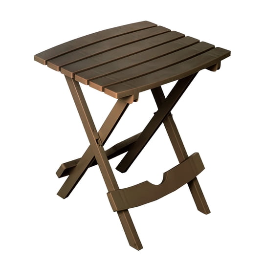 Mesa Auxiliar De Patio Adams Quik Pold De Resina, 39 X 44 X 50 Cm