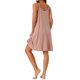 thumbnail image 3 of INSPIRE CHIC Vestido de Noche de Algodón para Mujer Regreso a Clases Sin Mangas con Tirantes Espagueti Detalle de Espalda Cruzada Largo a la Rodilla Ropa de Casa 2XL Rosa, 3 of 6