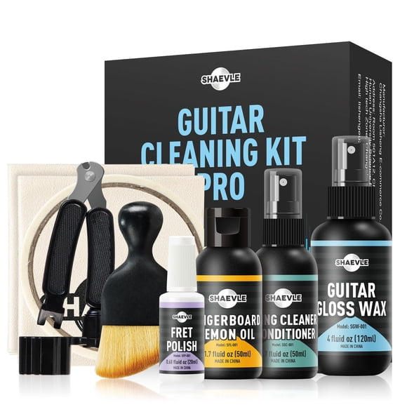 Kit de Limpieza para Guitarra Shaevle Pro - Set Completo