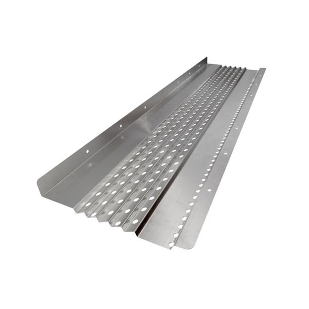 Gutter Guard United Guard Guard Guard Guard, aluminio, 5 cm de alto x 15 cm de ancho x 9 m de largo