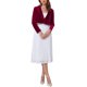 thumbnail image 2 of INSPIRE CHIC Bolero de Terciopelo para Vestidos de Noche de Mujer con Manga Larga y Adorno Brillante para Bodas Elegante Cóctel M Burdeos, 2 of 6
