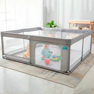 Corral Infantil Bebé Nubo Malla Y Tela + Pelotas 180X200Cm