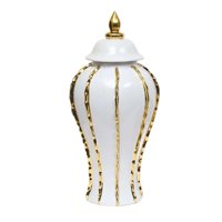 Bothyi - Florero De Cerámica, Tarro De Jengibre De Cerámica Chino Para Estantería, Entrada, Oficina