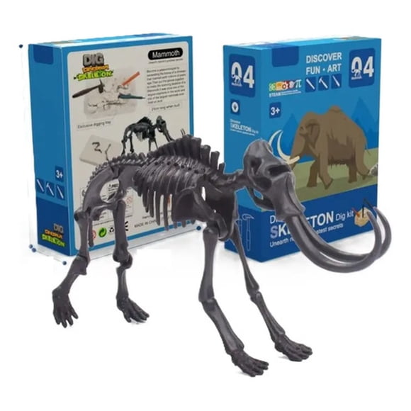 Juego De Excavación Mamut Con Herramientas Juguete Educativo