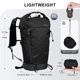 thumbnail image 2 of Mochila IX INOXTO 15L/22L Impermeable Plegable Negra, 2 of 7