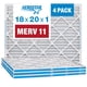thumbnail image 1 of Filtro de aire Aerostar MERV 11 18x20x1 - 4 unidades para HVAC, 1 of 5
