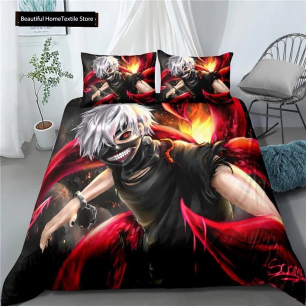 Tokyo Ghoul ed Bedding Set Duvet Covers Pillowcases Comforter Bedding Set Bedclothes Bed LinenBed Sheets