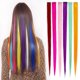 thumbnail image 2 of Xiao Hua Peluca de Extensión de Cabello Color, 21.65 Pulgadas de Largo Cabello Lacio, 12 Piezas con Extensiones de Borde Delgado Rizado Fáciles de Recortar, Extensiones de Cabello Sintético para, 2 of 2