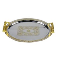 Bothyi - Bandeja De Servicio Ovalada Multiusos Con Asas Para La Mesa De Fiesta De La Sala De Estar S